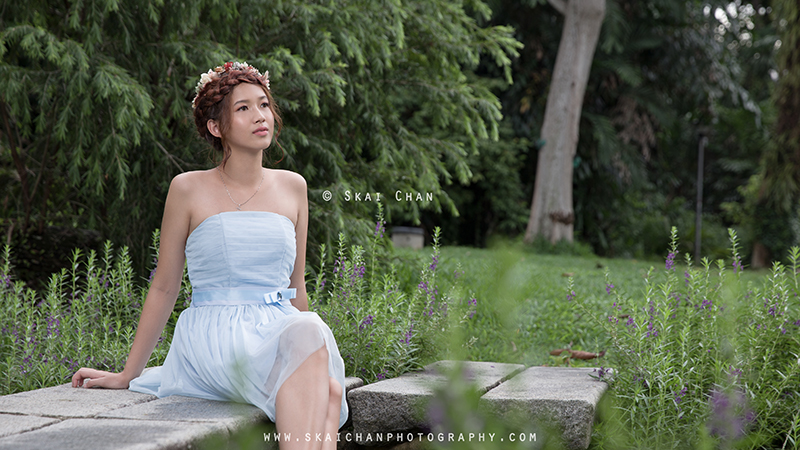 Bridal / Wedding photoshoot with Melanie at Pearl's Hill City Park