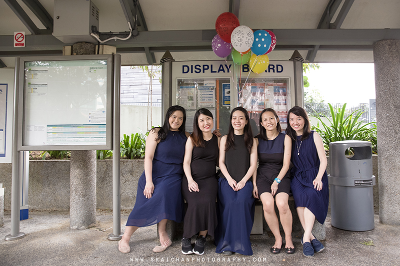 Friends portrait photoshoot with Delphine & friends Seto at National University of Singapore (NUS)