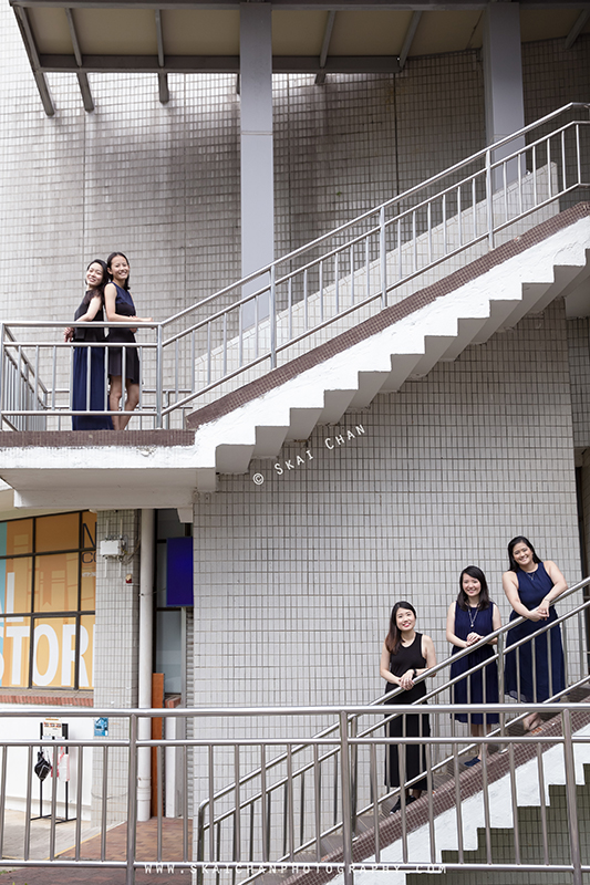 Friends portrait photoshoot with Delphine & friends Seto at National University of Singapore (NUS)