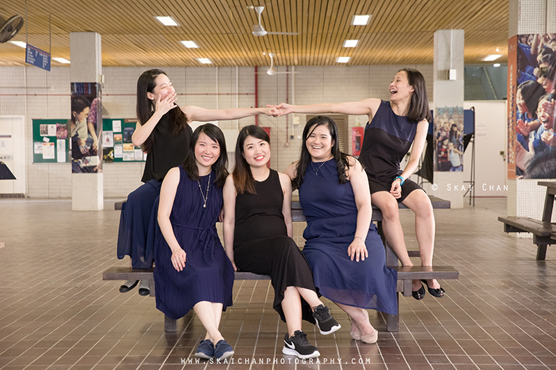 Friends portrait photoshoot with Delphine & friends Seto at National University of Singapore (NUS)