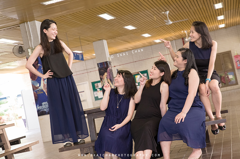 Friends portrait photoshoot with Delphine & friends Seto at National University of Singapore (NUS)
