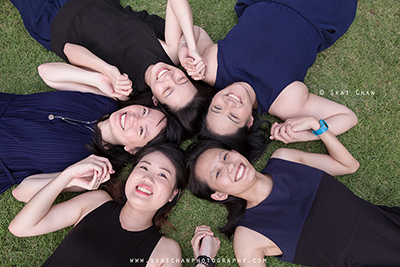 Outdoor Casual Friends Photoshoot - Delphine Seto & friends @ National University of Singapore (NUS)