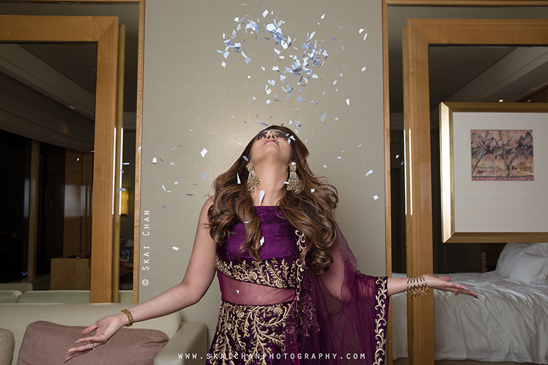 Creative fashion portrait photoshoot with Renu at The Ritz-Carlton, Millenia Singapore