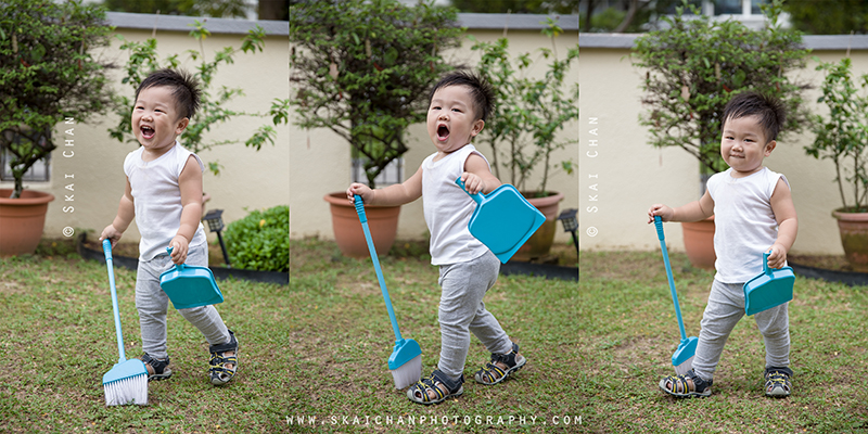 Children photoshoot with Nicholas Chan Jun En at home