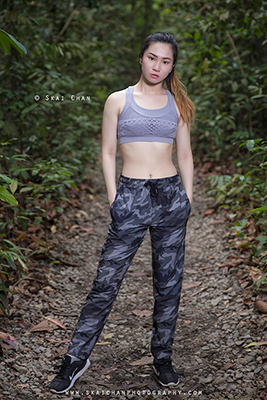 Outdoor High-End Fitness Photoshoot - Angela Arlene Quek @ Macritchie Nature Trail @ Macritchie Reservoir