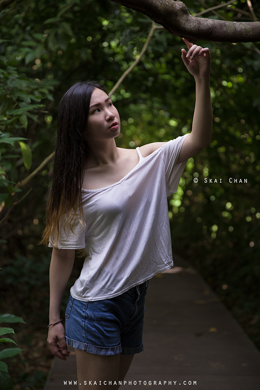Hiking portrait photoshoot with Angela Arlene Quek at Golf Link, Macritchie Reservoir