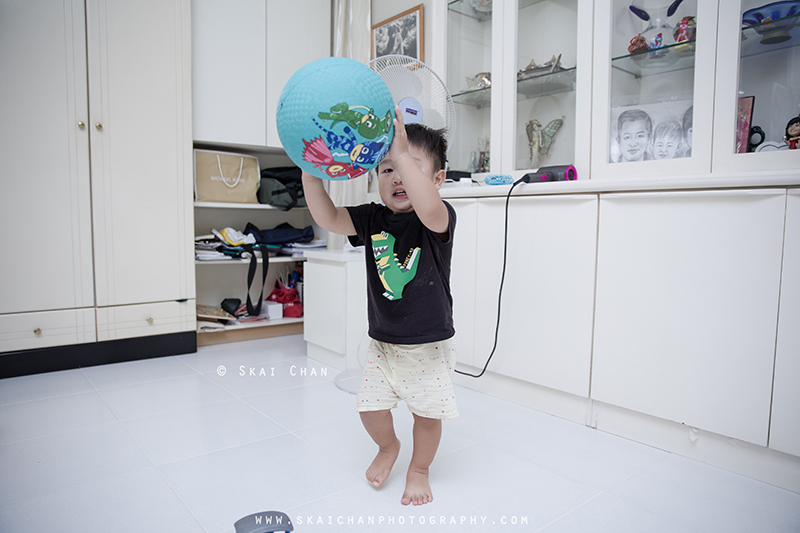 Indoor children photoshoot with Nicholas Chan Jun En at home
