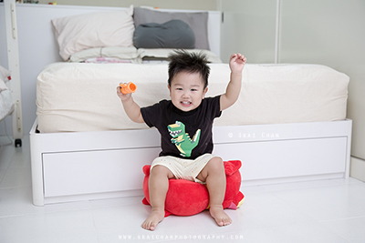 Indoor Casual Children Photoshoot - Nicholas Chan Jun En @ Home