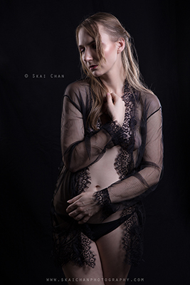 Indoor Studio Lingerie Photoshoot - Ko @ Photography studio @ Tanjong Pagar