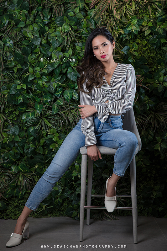 Modelling portfolio photoshoot with Karen Ivy Diaz at Tanjong Pagar (indoor)