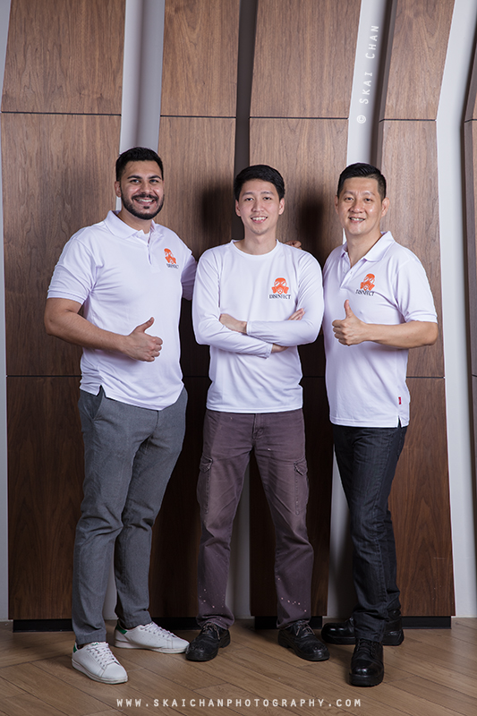 Corporate group photoshoot with Disinfect at NTU Alumni Club