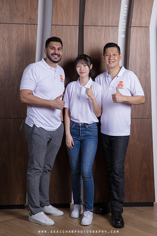 Corporate group photoshoot with Disinfect at NTU Alumni Club