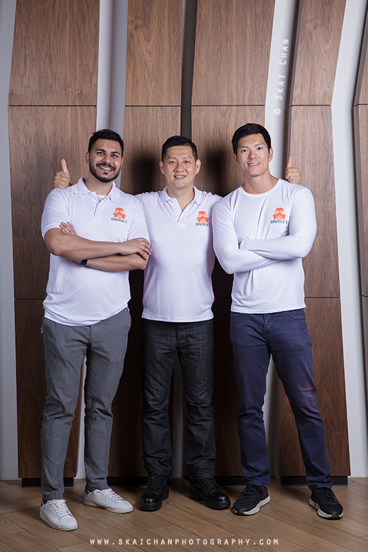 Corporate group photoshoot with Disinfect at NTU Alumni Club