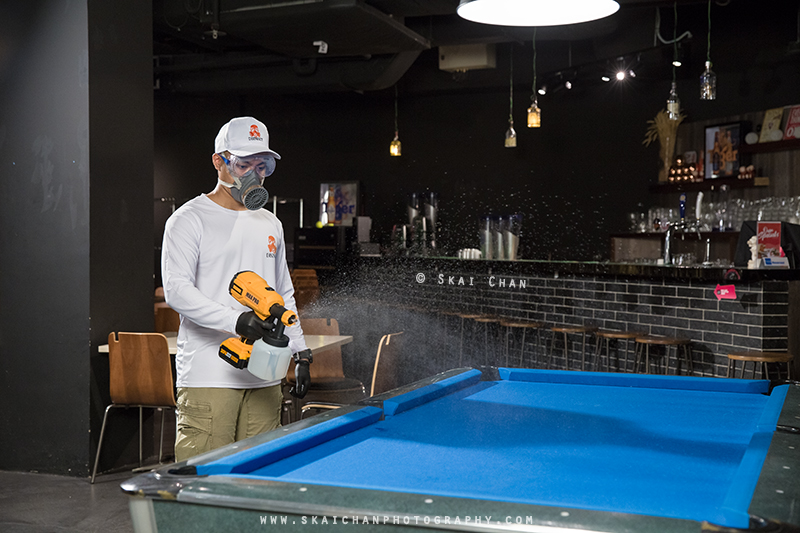 Commercial portrait photoshoot with Disinfect