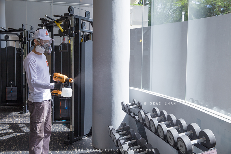 Commercial portrait photoshoot with Disinfect