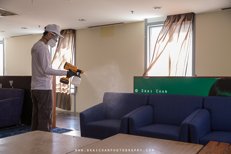 Commercial portrait photoshoot with Disinfect