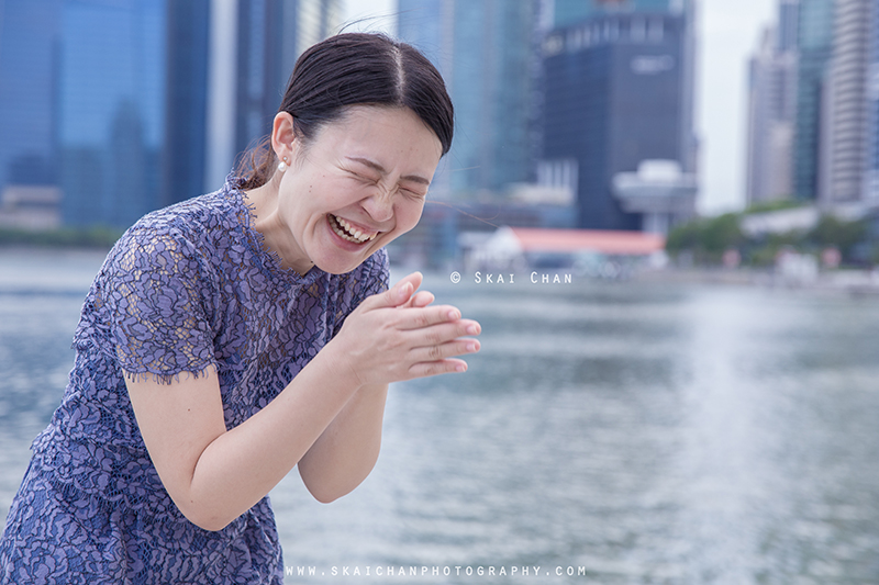 Lifestyle photoshoot with Sana at Esplanade Outdoor Theatre