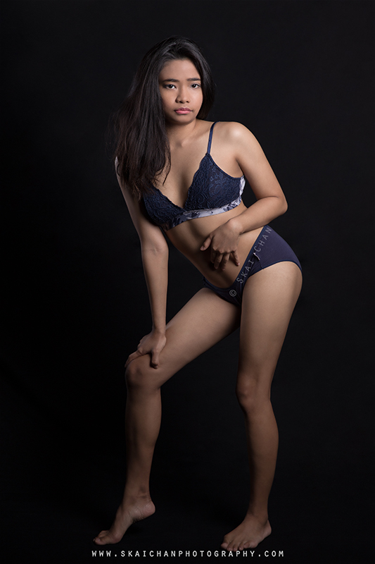 Lingerie photoshoot with Tantiara Rosli at Tanjong Pagar (photography studio)