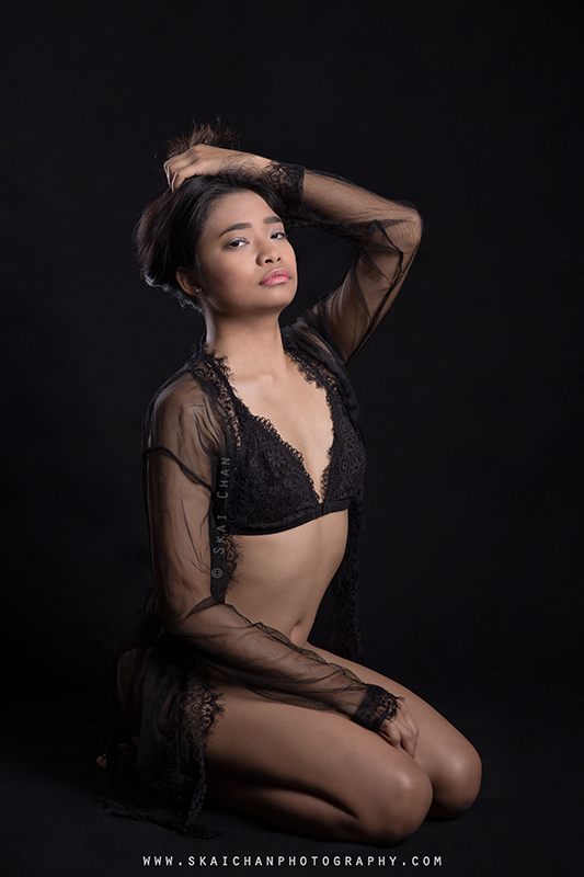 Lingerie photoshoot with Tantiara Rosli at Tanjong Pagar (photography studio)