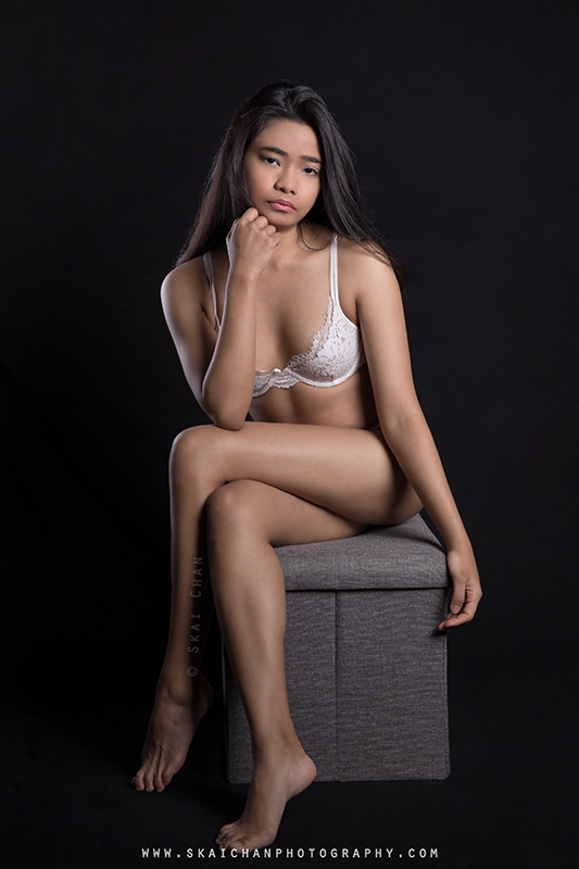 Lingerie photoshoot with Tantiara Rosli at Tanjong Pagar (photography studio)
