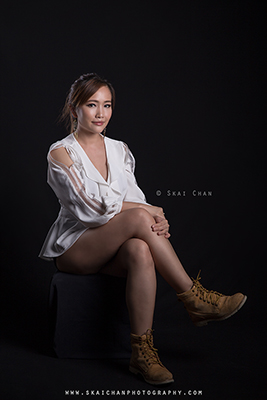 Indoor Studio Glamour Photoshoot - Ivy Tan @ Photography studio @ Tanjong Pagar