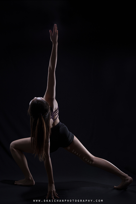 Artistic yoga studio photoshoot with Jasmine Tan at Tanjong Pagar (photography studio)