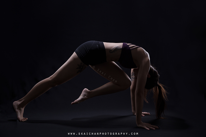 yoga studio photoshoot session