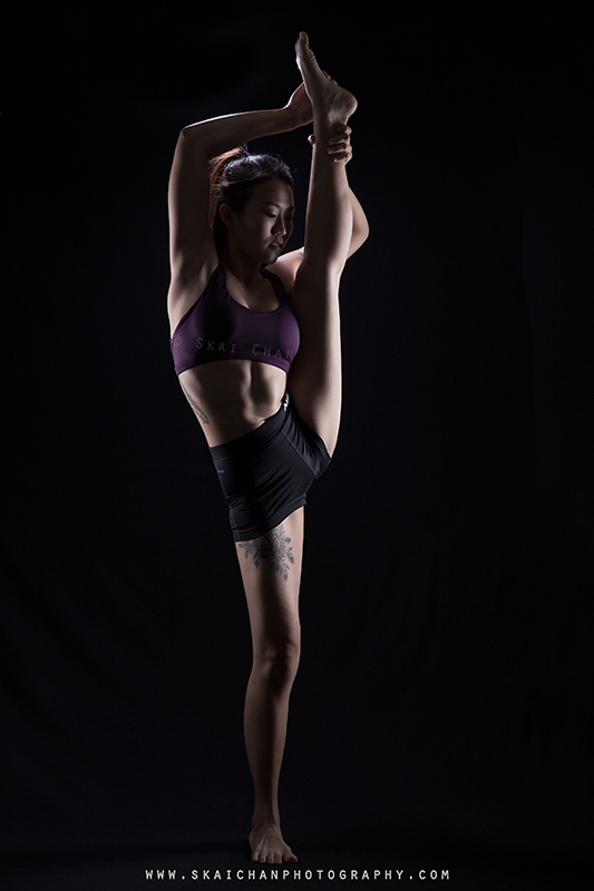 Artistic yoga studio photoshoot with Jasmine Tan at Tanjong Pagar (photography studio)