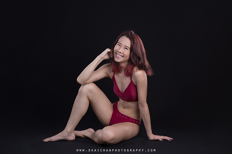 Bikini studio photoshoot with Cheryl Alicia Chua at Tanjong Pagar (photography studio)