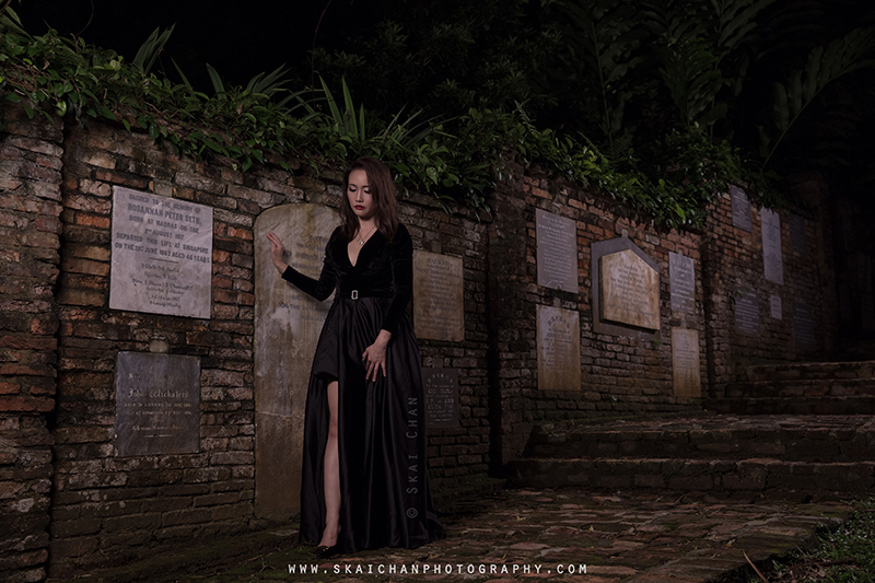 Dark Halloween themed candles photoshoot with Ivy Tan at Fort Canning Park Dark Halloween themed candles photoshoot with Ivy Tan at Fort Canning Park