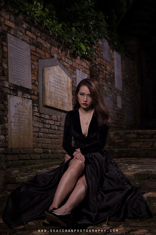 Dark Halloween themed candles photoshoot with Ivy Tan at Fort Canning Park Dark Halloween themed candles photoshoot with Ivy Tan at Fort Canning Park