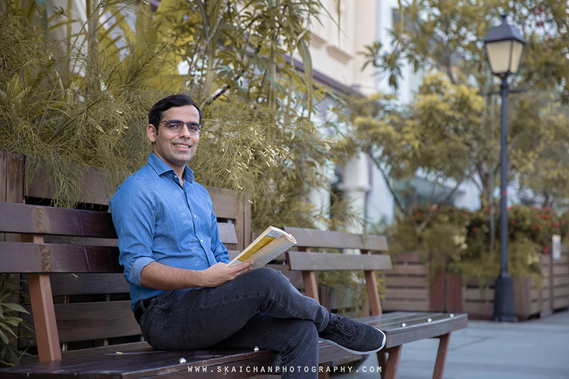 Urban corporate lifestyle photoshoot with Rajput at Armenian Street