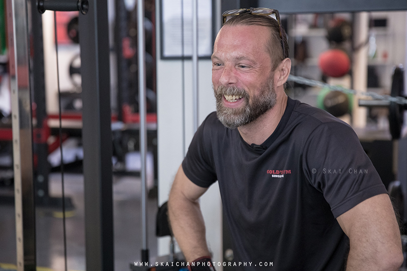 Commercial interview photoshoot with Gold's Gym Singapore at various gym outlets