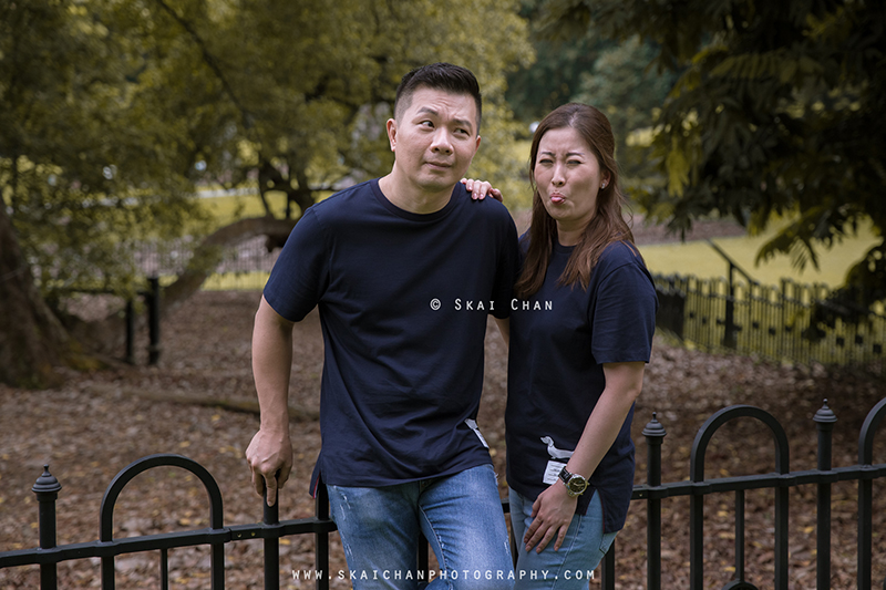 Outdoor casual couple photoshoot with Andrew & Joelle at Dempsey Hill & Singapore Botanic Gardens