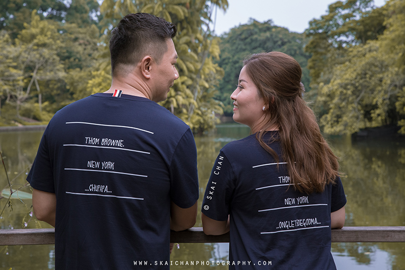 Outdoor casual couple photoshoot with Andrew & Joelle at Dempsey Hill & Singapore Botanic Gardens
