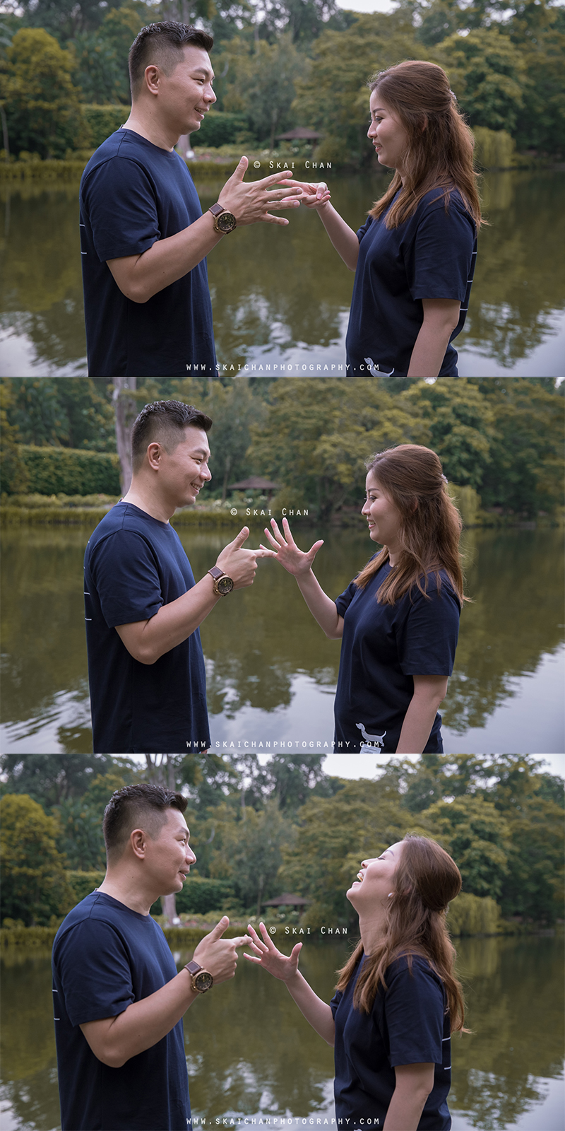 Outdoor casual couple photoshoot with Andrew & Joelle at Dempsey Hill & Singapore Botanic Gardens