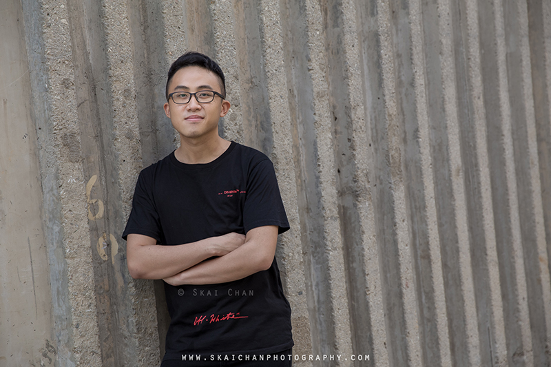 Men's fashion photoshoot with Lewis Low at Marina Barrage & Gardens by the Bay