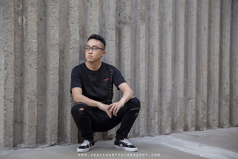 Men's fashion photoshoot with Lewis Low at Marina Barrage & Gardens by the Bay