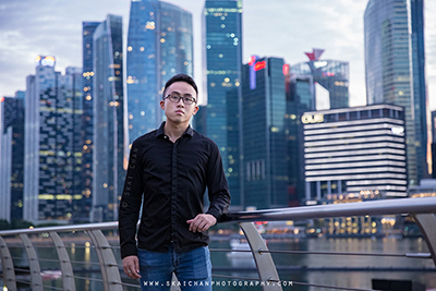 Outdoor Casual Men's Corporate Photoshoot - Lewis Low @ Gardens by the Bay & Marina Bay Sands (MBS)