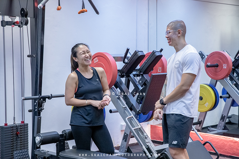 Commercial business lifestyle photoshoot with RPT (Range Personal Training) at The Guild Fitness (gym)
