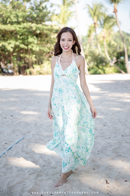Lifestyle beach photoshoot with Isabelle at Palawan Beach (Sentosa)
