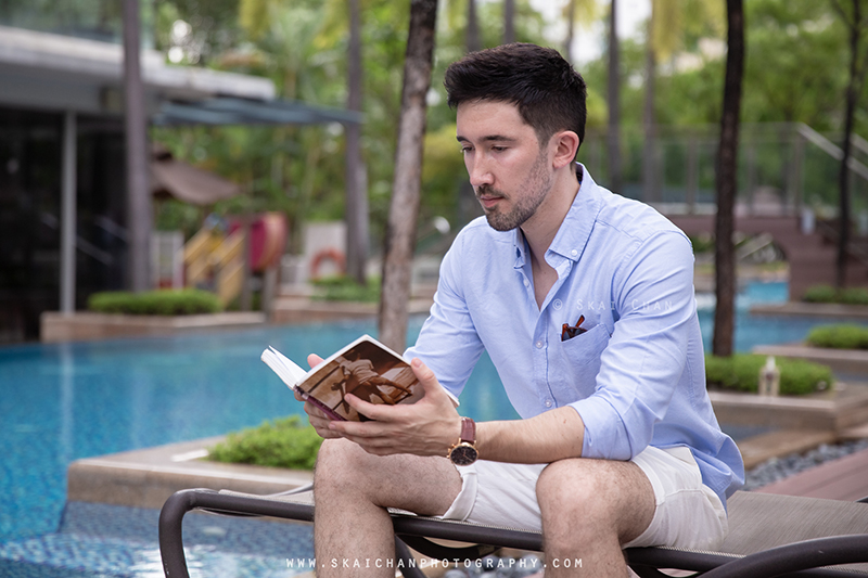 Men's lifestyle fashion photoshoot with Lukas Berger at Tanjong Katong