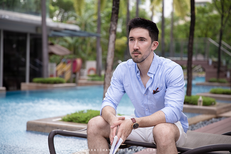 Men's lifestyle fashion photoshoot with Lukas Berger at Tanjong Katong