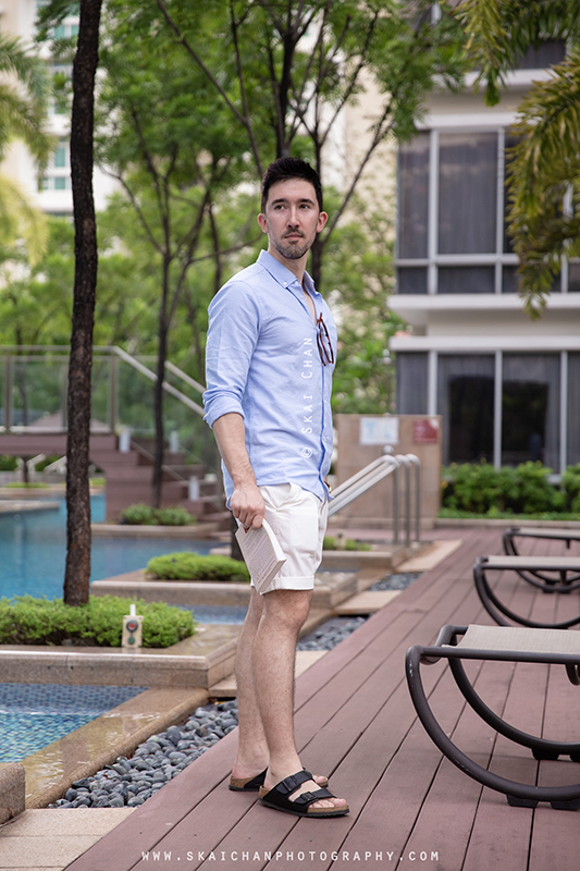 Men's lifestyle fashion photoshoot with Lukas Berger at Tanjong Katong
