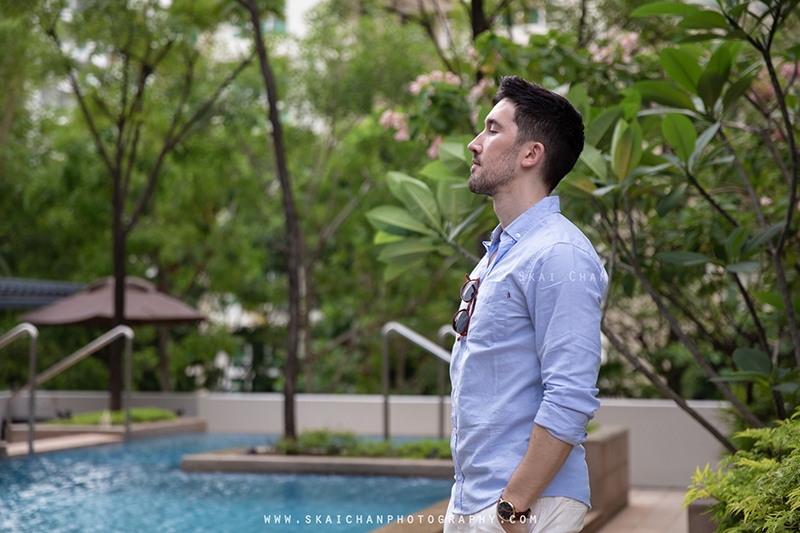 Men's lifestyle fashion photoshoot with Lukas Berger at Tanjong Katong
