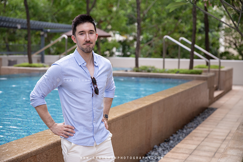 Men's lifestyle fashion photoshoot with Lukas Berger at Tanjong Katong