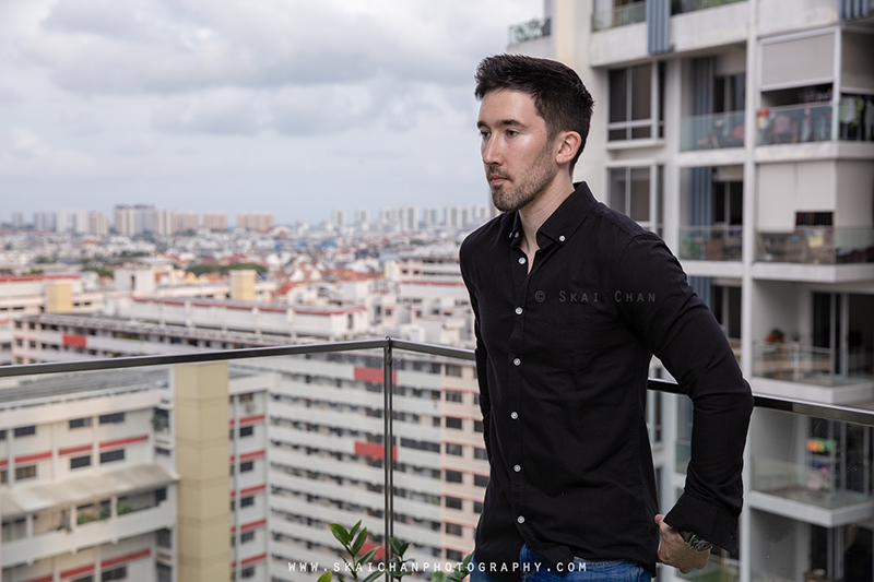 Home lifestyle portrait photoshoot with Lukas Berger at Home