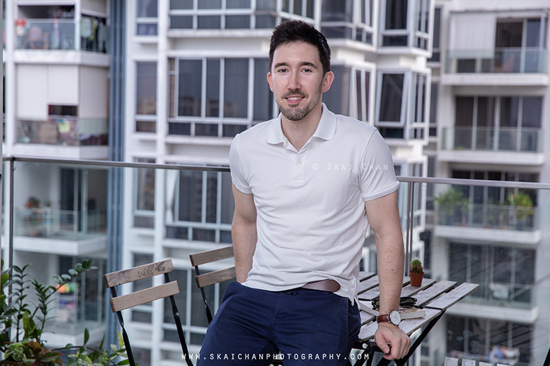 Home lifestyle portrait photoshoot with Lukas Berger at Home