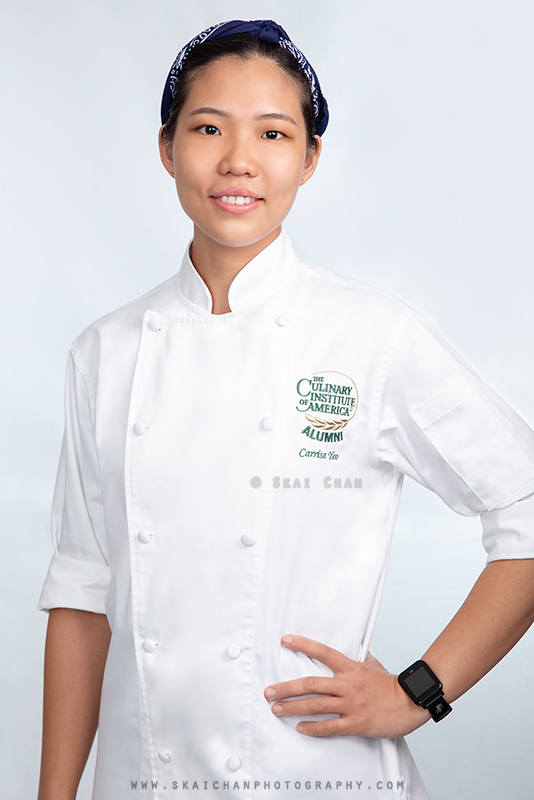 Corporate studio photoshoot with chef Carissa Yeo at Tanjong Pagar (photography studio)