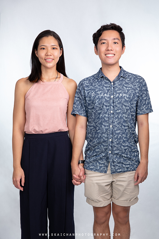 Studio couple photoshoot with Clifton Lim & Carissa Yeo at Tanjong Pagar (photography studio)